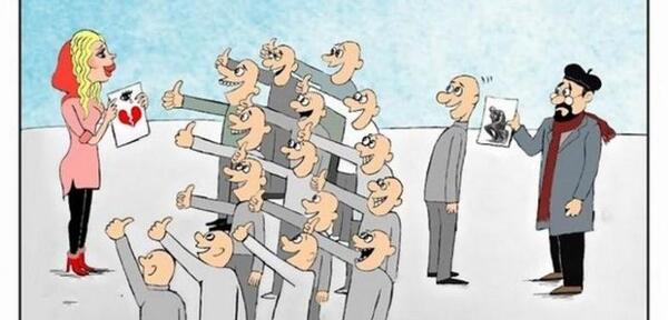 عکس مفهومی کاریکاتوری