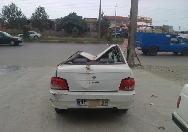 عکس ماشین چپ شده