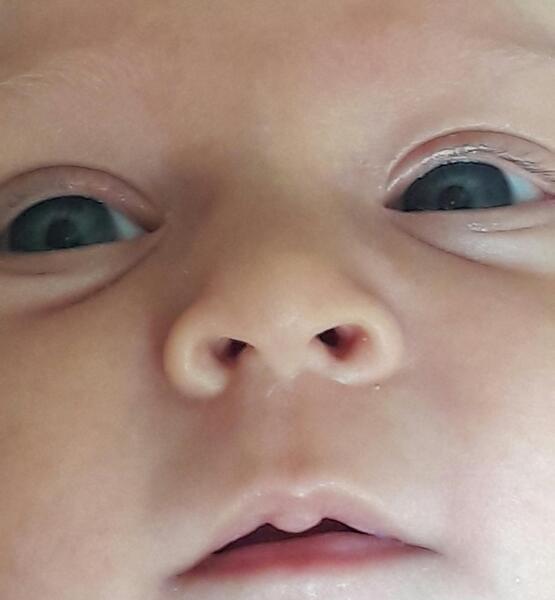 عکس نوزاد چشم رنگی