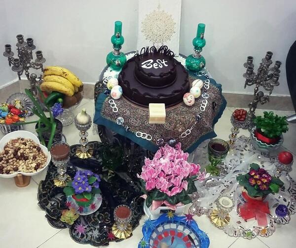 عکس هفت سین با قاشق یکبار مصرف