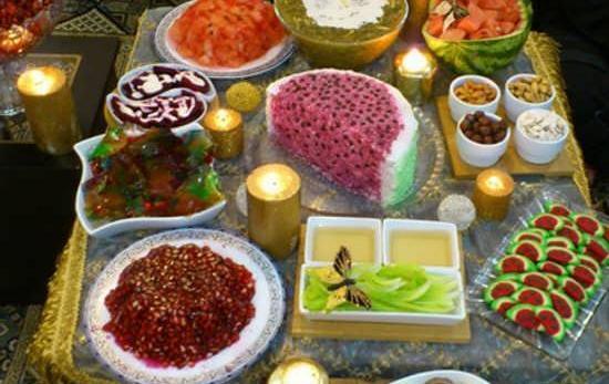 عکس سفره یلدا ساده