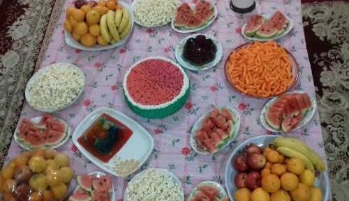 عکس سفره یلدا ساده