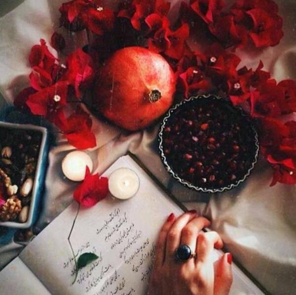 عکس شب یلدا و شعر