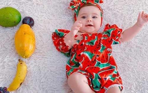 عکس یلدایی نوزاد دختر