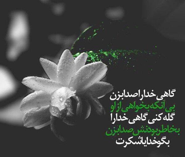 عکس خدایا گله دارم ازت