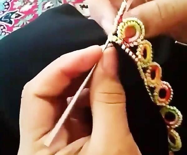 عکس کریشی روی چادر مشکی