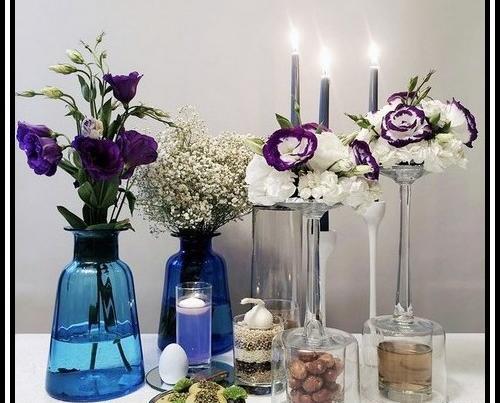 عکس ایده برای سفره هفت سین با شیشه نوشابه