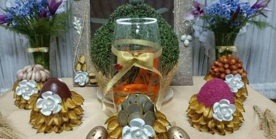 عکس ایده برای سفره هفت سین با شیشه نوشابه