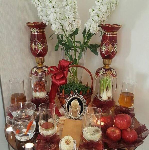 عکس ایده سفره هفت سین جام