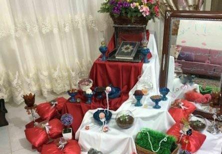 عکس ایده سفره هفت سین روی زمین