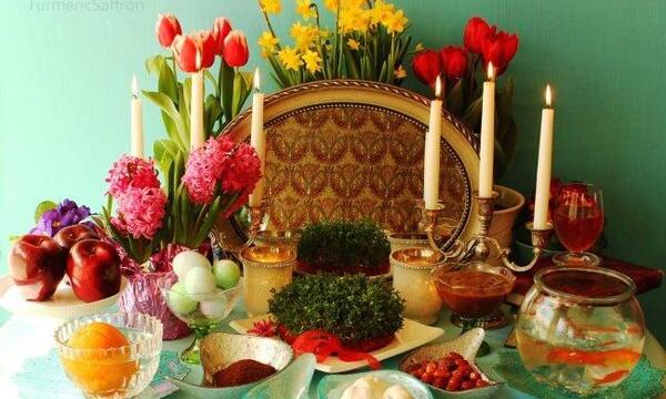 عکس ایده ساده و زیبا برای سفره هفت سین