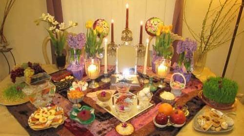 عکس ایده های زیبا برای تزیین سفره هفت سین