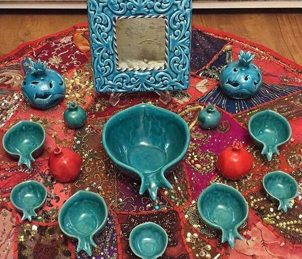 عکس ایده ظروف سفره هفت سین