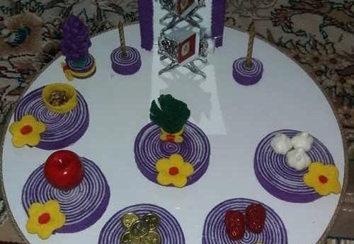 عکس ایده نمدی برای سفره هفت سین