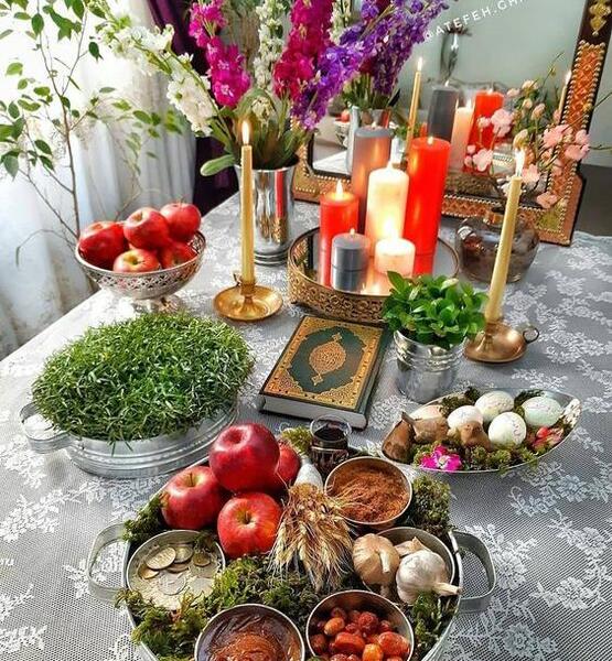 عکس ایده هفت سین آینه ای