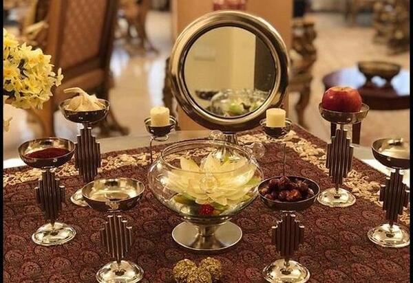 عکس ایده هفت سین آینه ای