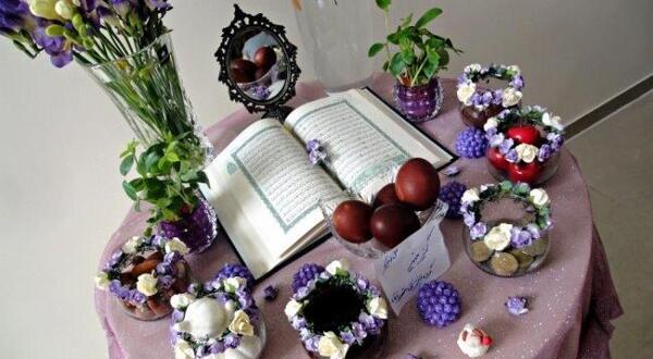 عکس ایده هفت سین روی میز خاطره