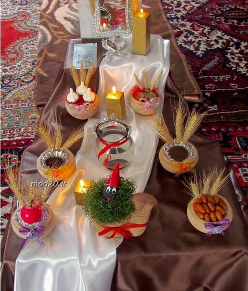 عکس ایده برای هفت سین سر مزار