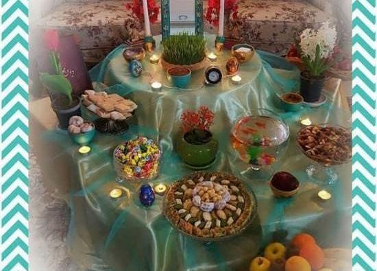 عکس ایده برای هفت سین طبقه ای