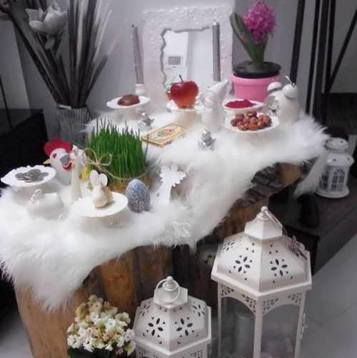 عکس ایده برای هفت سین طبقه ای