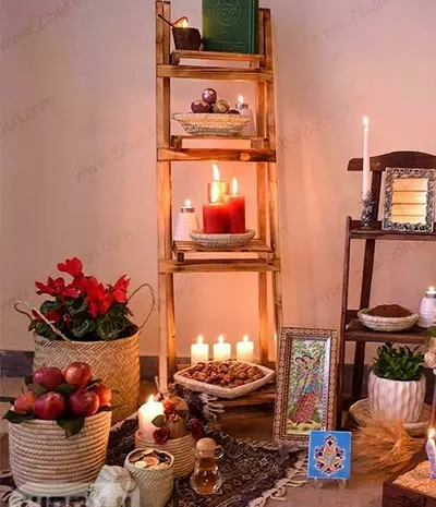 عکس ایده برای هفت سین طبقه ای