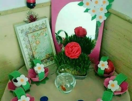 عکس ایده هفت سین با فوم اکلیلی