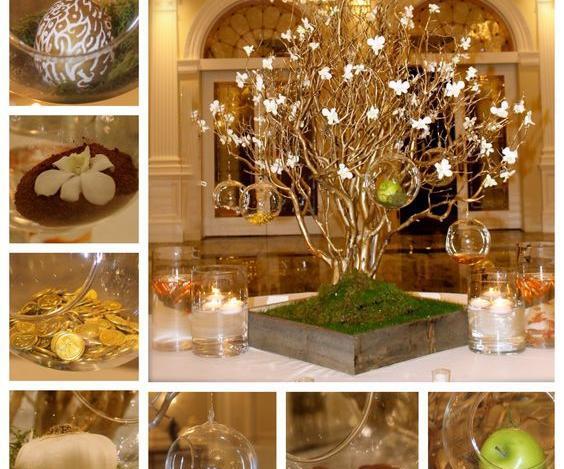 عکس ایده هفت سین با گوی شیشه ای