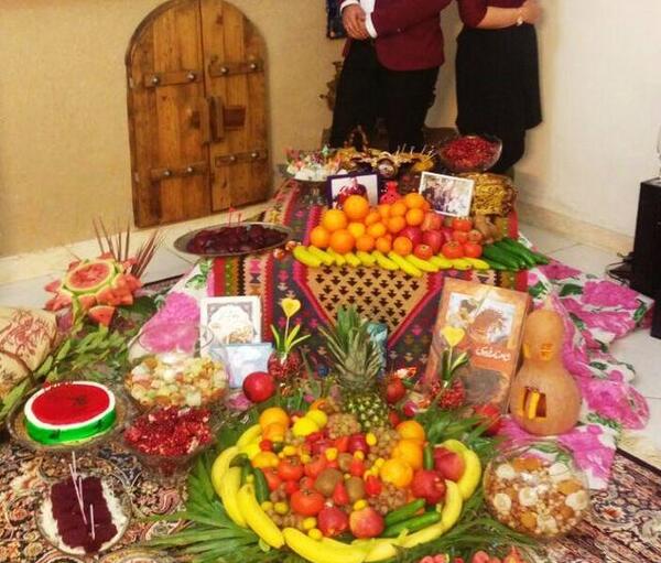 عکس ایده برای شب یلدای عروس
