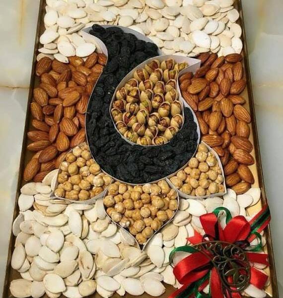 عکس ایده برای تزیین آجیل شب یلدا