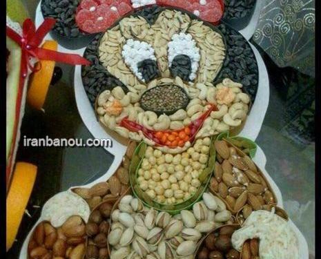 عکس ایده برای تزیین آجیل شب یلدا