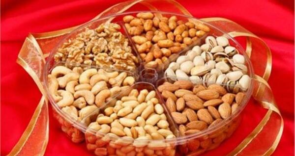 عکس ایده برای تزیین آجیل شب یلدا