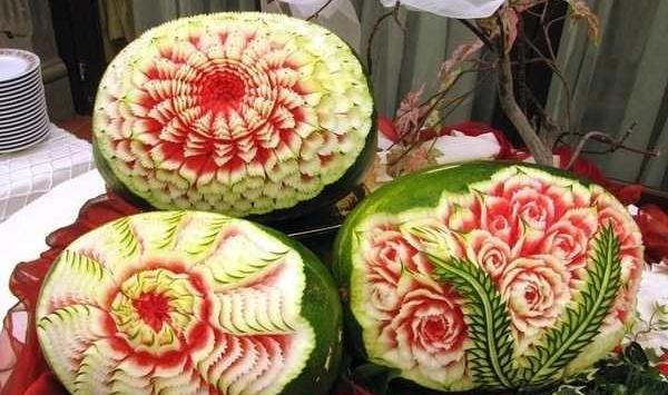 عکس ایده برای شب یلدا با هندوانه