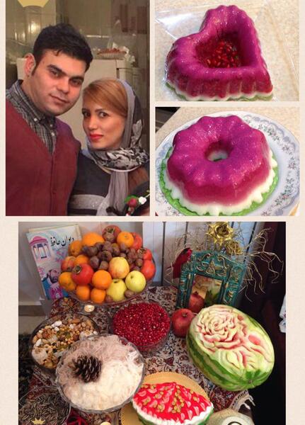 عکس ایده ی شب یلدای عروس