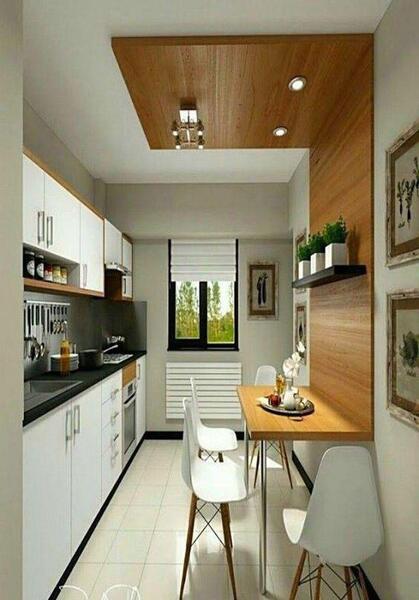 عکس ایده برای آشپزخانه کم جا