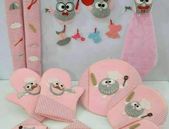عکس ایده با نمد برای آشپزخانه