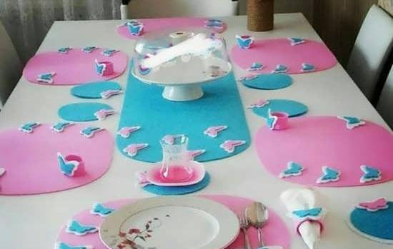 عکس ایده با نمد برای آشپزخانه