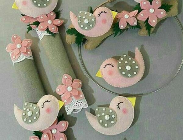 عکس ایده با نمد برای آشپزخانه