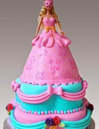 عکس ایده کیک باربی