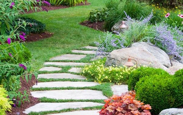 عکس ایده برای محوطه سازی باغ