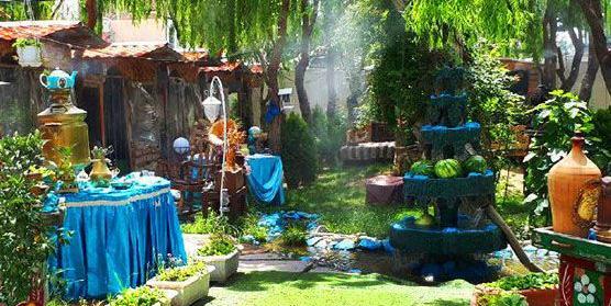 عکس ایده طراحی باغ سنتی