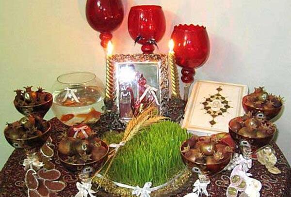عکس ایده برای چیدمان سفره هفت سین