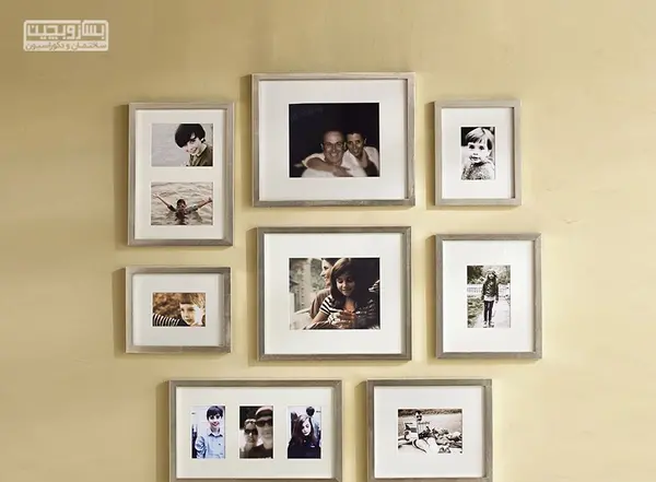 عکس ایده هایی برای چسباندن عکس به دیوار