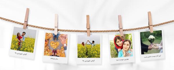 عکس ایده هایی برای چسباندن عکس به دیوار