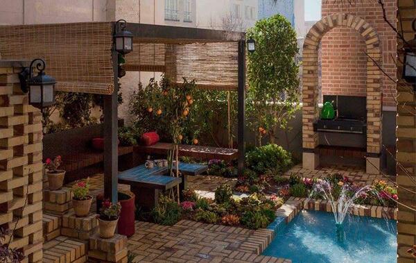 عکس ایده هایی برای حیاط خلوت کوچک