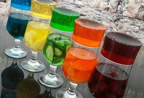 عکس ایده برای ژله دو رنگ