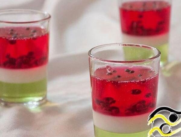 عکس ایده برای ژله دو رنگ