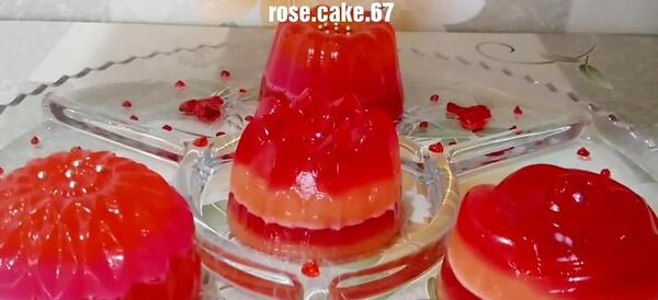 عکس ایده برای ژله دو رنگ