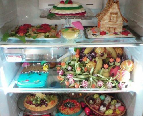 عکس ایده ژله یخچال عروس