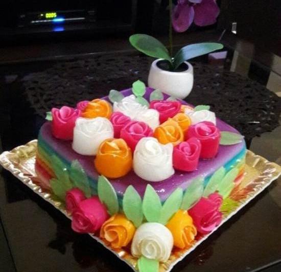 عکس ایده ژله یخچال عروس