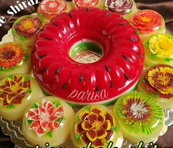 عکس ایده تزیین ژله تک نفره